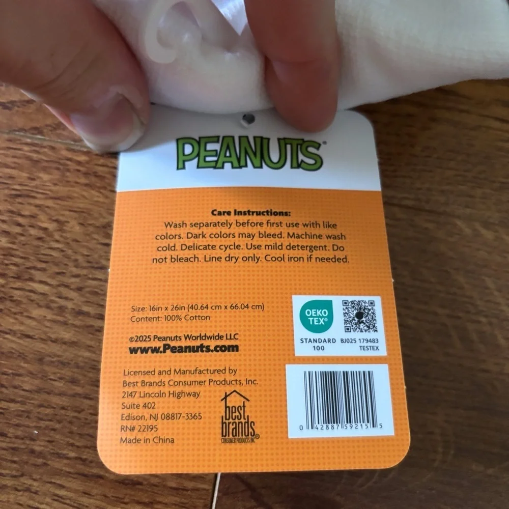 Peanuts Halloween Kitchen Towel - witch's brew Stirring up trouble